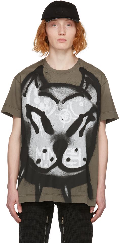 Shop Givenchy Dog Print Oversized Shirt .